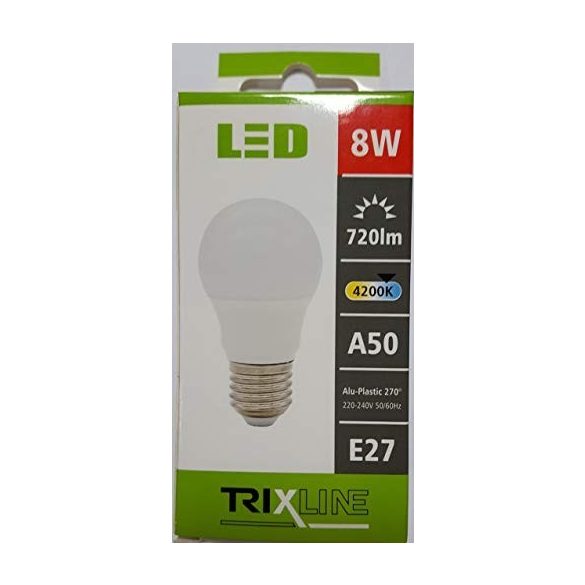 TRIXLINE LED A50 8W E27 4200K 720 lumen