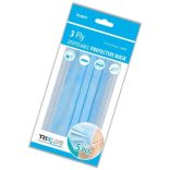 Szájmaszk 3 rétegű  (arcmaszk) gumis  RAKTÁRON!!! 50db-os(10x5db) kiszerelés