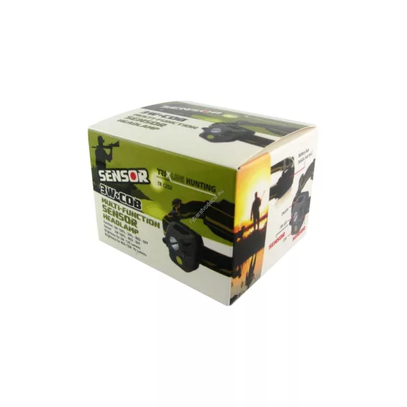 TRIXLINE Hunting  3W + COB ledes szenzoros fejlámpa C252