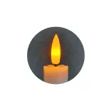 TRIXLINE HD-119 gyertya fehér-ezüst