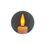 TRIXLINE HD-119 gyertya fehér-ezüst