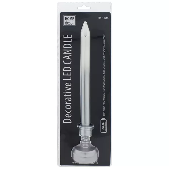 TRIXLINE HD-119 gyertya fehér-ezüst