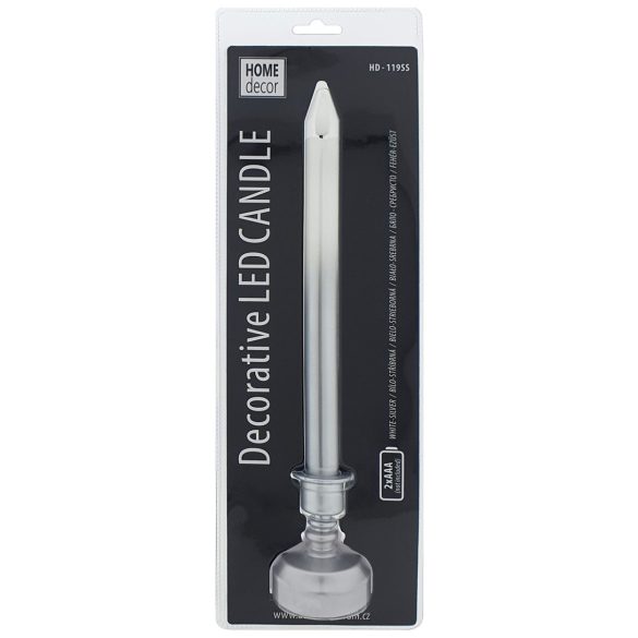 TRIXLINE HD-119 gyertya fehér-ezüst