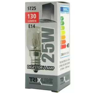 Trixline páraelszívó izzó ST25 230V , E14-es foglalat 25W 70°C