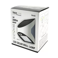 Trixline TR-03S szolár kültéri LED lámpa 8+2 LED