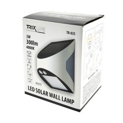 Trixline TR-03S szolár kültéri LED lámpa 8+2 LED