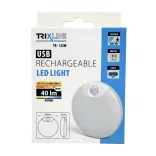 Trixline TR-12SW LED mozgásérzékelős akkumulátoros éjszakai fény USB