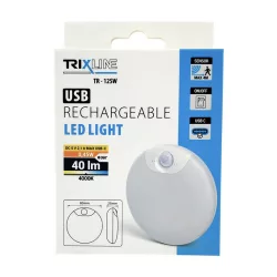   Trixline TR-12SW LED mozgásérzékelős akkumulátoros éjszakai fény USB