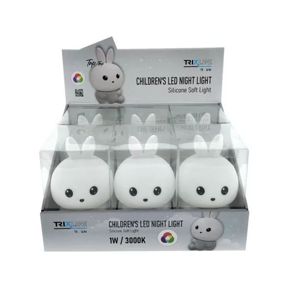 Trixline TR-161M LED gyerek éjszakai fény USB - Nyuszi Trixline