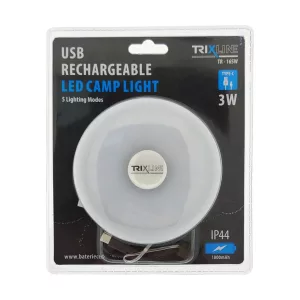 TRIXLINE TR-16SW USB újratölthető 3W LED kempinglámpa