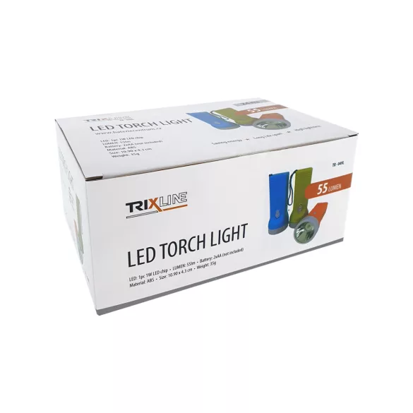 TRIXLINE TR-049L LED kézi zseblámpa 2xAA 55lm