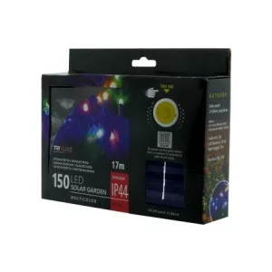 TRIXLINE karácsonyi fényfüzér TR333 SOLAR 150 LED 17 méter,színes,kültéri