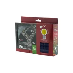   TRIXLINE karácsonyi fényfüzér TR334 SOLAR 150 LED 17 méter,hideg fehér,kültéri