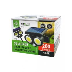   TRIXLINE TR 378S napelemes kültéri lámpa mozgásérzékelővel 10W
