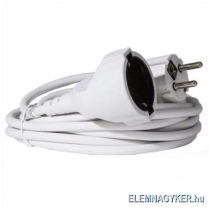 TRIXLINE HOSSZABÍTÓ 2m FEHÉR, H05VV-F3G 1.00MM