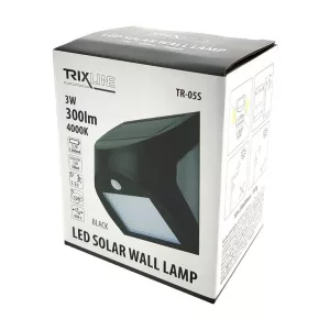 Trixline TR-05S szolár kültéri LED lámpa 8+2 LED