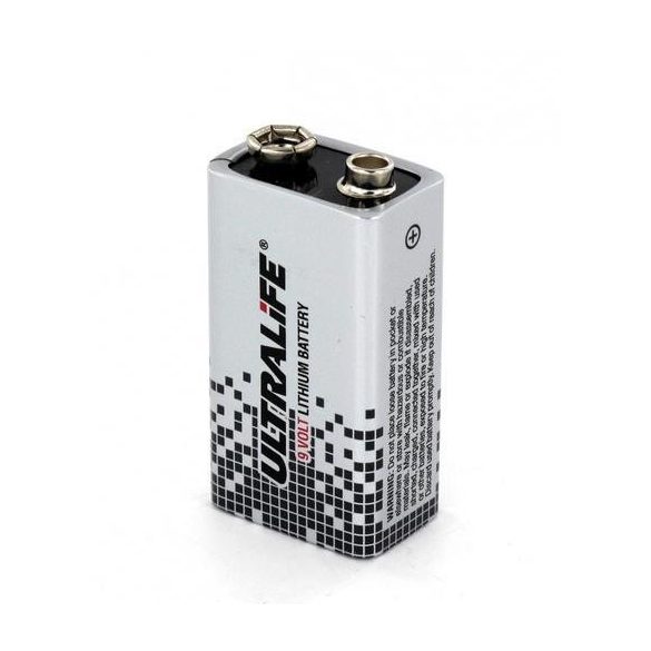 9V ULTRALIFE lithium elem