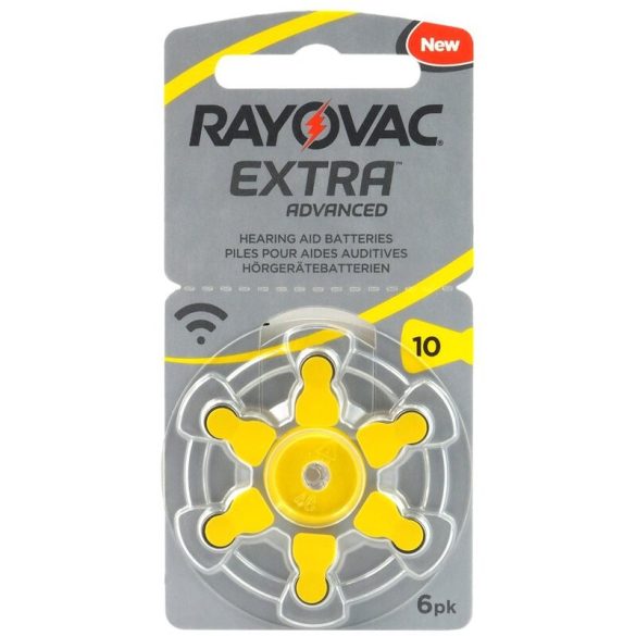 Varta Rayovac Extra Advanced hallókészülék elem 10 (PR70)bl/6 1,45V