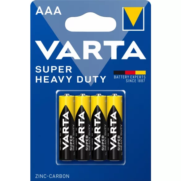 Varta Super Heavy Duty (Superlife)  AAA féltartós mikró elem (R03) bl/4