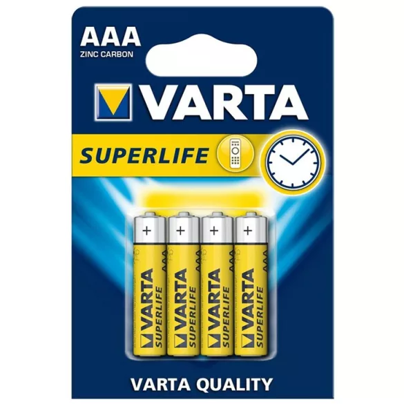 Varta Super Heavy Duty (Superlife)  AAA féltartós mikró elem (R03) bl/4