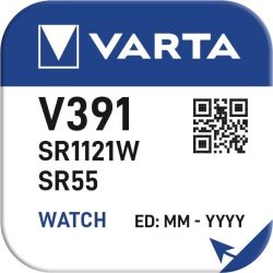 Varta V391 1,55V ezüst-oxid gombelem SR55 bl/1