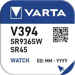Varta V394 1,55V ezüst-oxid gombelem,SR45 bl/1
