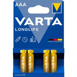Varta Longlife AAA mikró elem (LR03) bl/4
