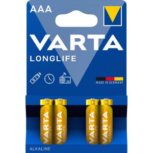 Varta Longlife AAA mikró elem (LR03) bl/4