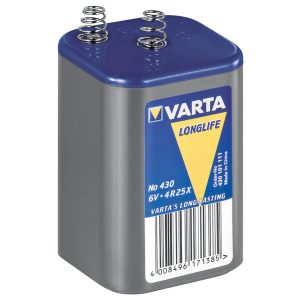 Varta 4R25 (430) Longlife szén-cink elem 6V  (67x66,7x108,5mm)