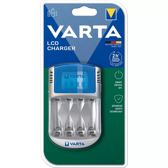 Varta Power  akkutöltő 57070201401 LCD+12V+USB adapter