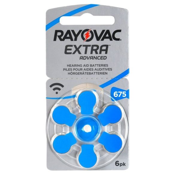 Varta Rayovac Extra Advanced hallókészülék elem 675 (PR44)bl/6  1,45V