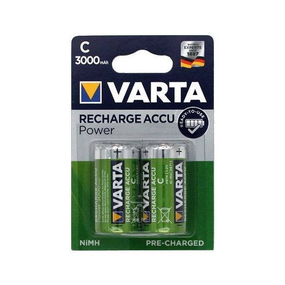 VARTA akku Ni-Mh baby Ready Use 3000mAh BL/2  56714