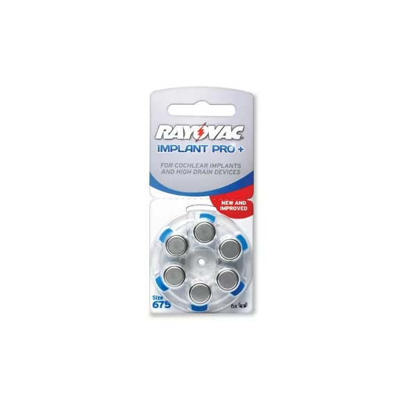 Rayovac Implant Pro+ hallókészülék elem 675 ( PR44)