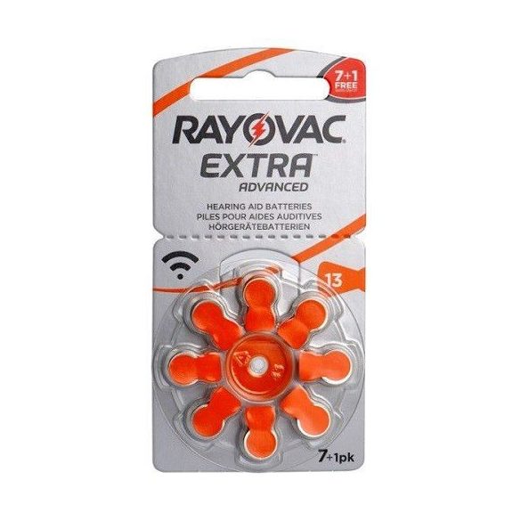 Varta Rayovac Extra hallókészülék elem 13 (PR48)Bl/8 1,45V