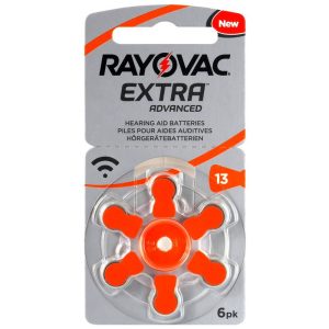 Varta Rayovac Extra hallókészülék elem 13 (PR48)bl/6 1,45V