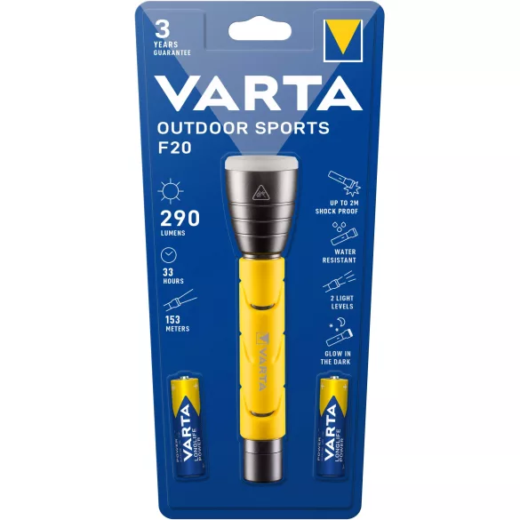 VARTA 18628 Outdoor sport F20 LED incl. 2xAA