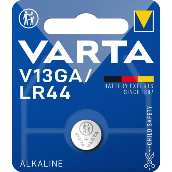 Varta V13GA,LR44 alkáli gombelem bl/1 (4276)