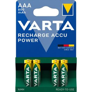 Varta NI-Mh POWER akku  AAA (HR03) 800 mAh bl/4  56703