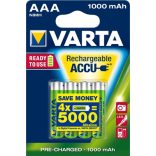 VARTA  NI-Mh akku Ready2Use mikró AAA (HR03) 1000 mAh bl4 (Power) 5703
