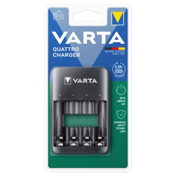 VARTA QUATRO USB  4 csatornás Ni-Mh akkutöltő 57652 AA és AAA akkukhoz
