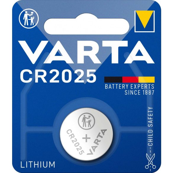 Varta CR2025 lithium gombelem 3V bl/1