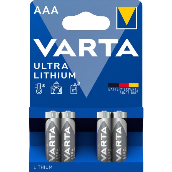Varta Lithium AAA mikro elem Bl/4