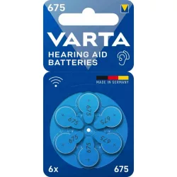 VARTA hallókészülék elem 675 (PR44) bl/6  1,45V