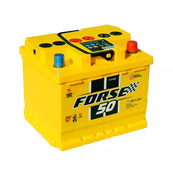 Forse Premium 50Ah 480A Jobb+ Akkumulátor (W50A-0)