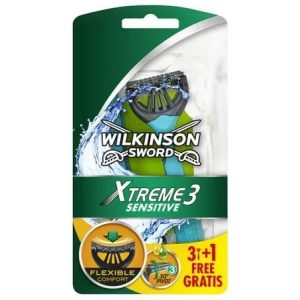 WILKINSON Xtreme3 SENSITIVE eldobható borotva 3+1 db