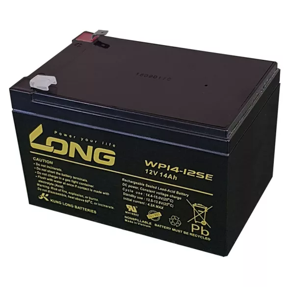 Kung Long DC HME 14Ah Bal+ Akkumulátor (WP14-12SE)