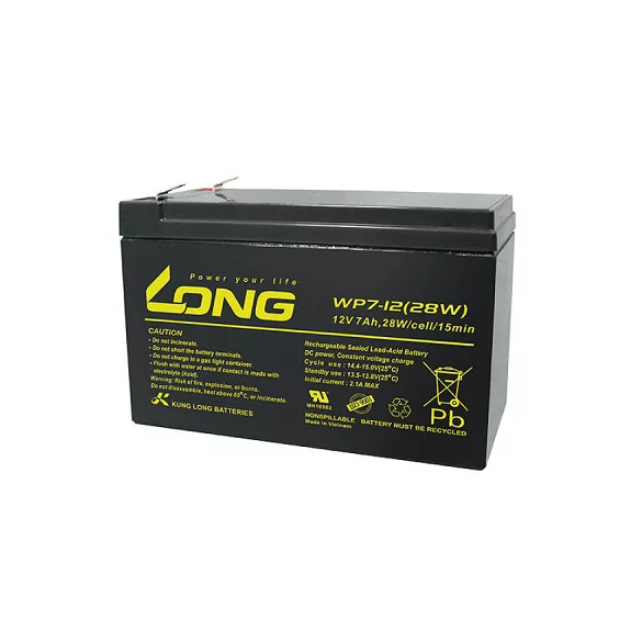 Kung Long UPS HR 7Ah Bal+ Akkumulátor (WP7-12)