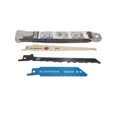   WÜRTH (Bosch,Parkside stb) orrfűrész penge 3db  fához,fémhez,szigeteléshez