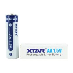   XTAR 14500 ( AA) 1.5V-OS 2000 mAh (3300 mWh) LITHIUM AKKU VÉDELEMMEL