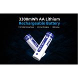 XTAR 14500 ( AA) 1.5V-OS 2000 mAh (3300 mWh) LITHIUM AKKU VÉDELEMMEL